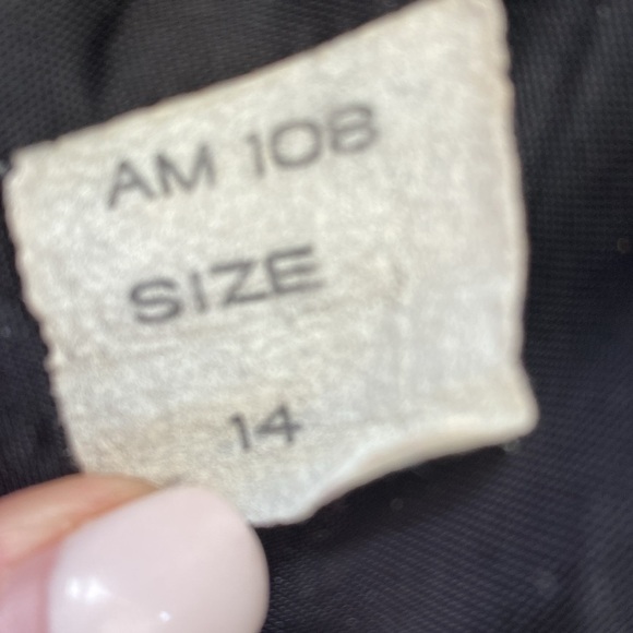 Stephanie Mathews Size 14 Black and White Woman's Pea Coat - Picture 10 of 12